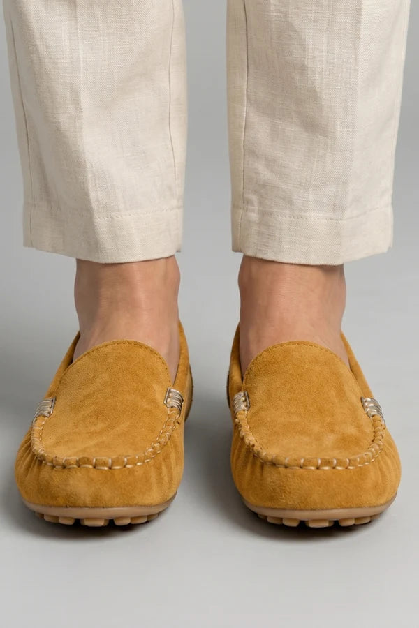 Alida | Women’s Round Toe Slip On Flat Dress Loafers