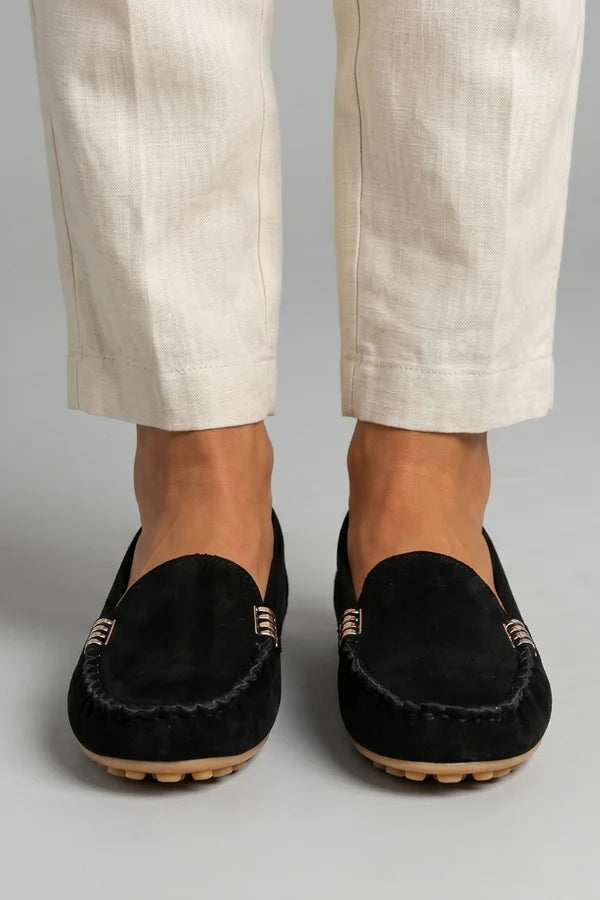 Alida | Women’s Round Toe Slip On Flat Dress Loafers