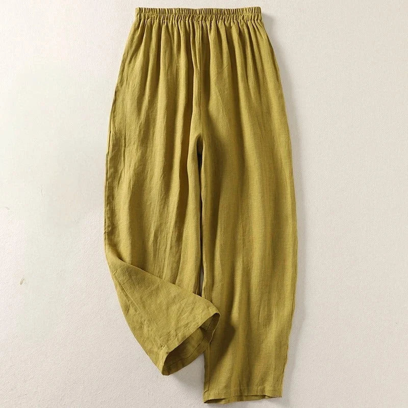 Aliora | Women’s Wide Leg Side Pockets Summer Trousers