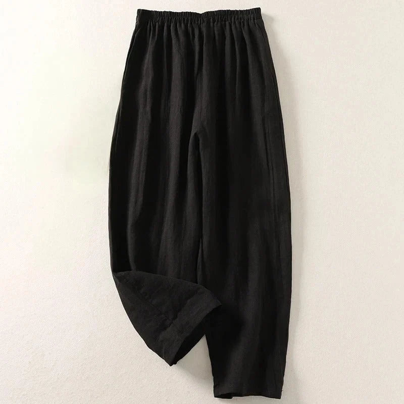 Aliora | Women’s Wide Leg Side Pockets Summer Trousers