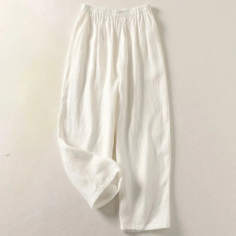 Aliora | Women’s Wide Leg Side Pockets Summer Trousers