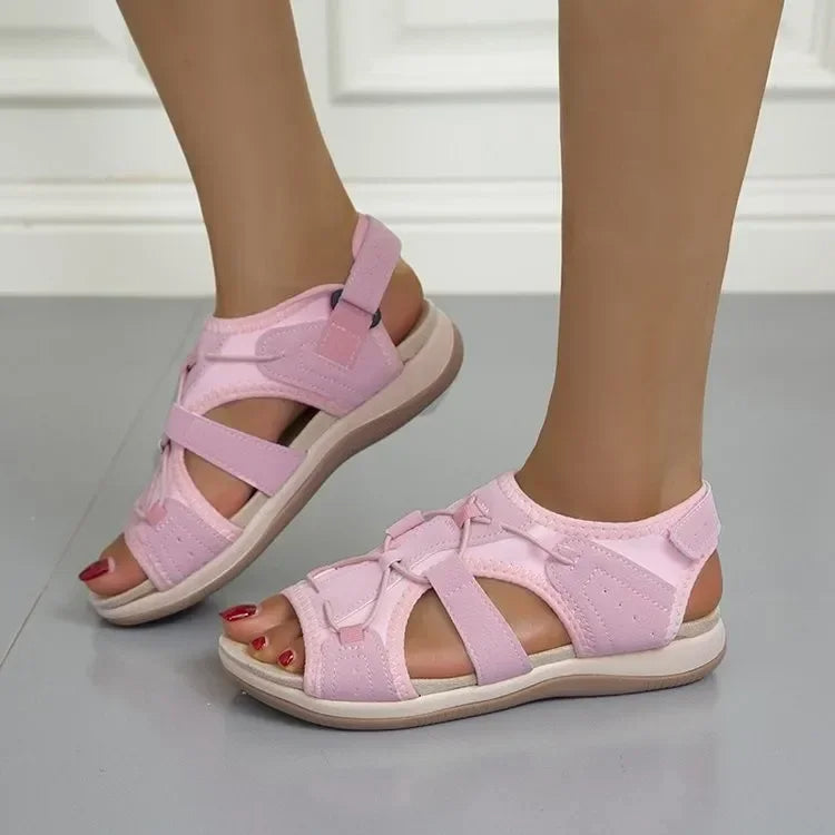 Alisha | Women’s Adjustable Strap Cushioned Round Toe Sandals