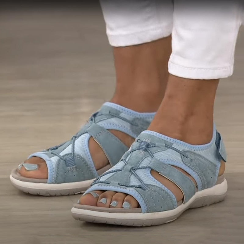Alisha | Women’s Adjustable Strap Cushioned Round Toe Sandals