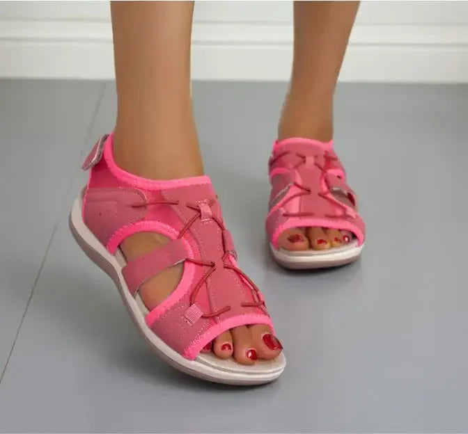 Alisha | Women’s Adjustable Strap Cushioned Round Toe Sandals