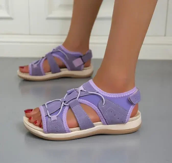Alisha | Women’s Adjustable Strap Cushioned Round Toe Sandals