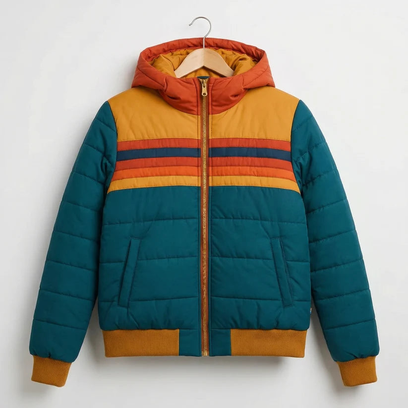 Alize | Women’s Colorblock Zip Front Long Sleeve Bomber Jacket