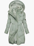 Alka | Women’s Zip Front Long Sleeve Puffer Winter Jacket