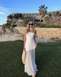 Allena | Women’s Sleeveless High Slit Wedding Guest Dress