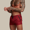 Alonso | Men's Drawstring Waist Zip Pocket Shorts