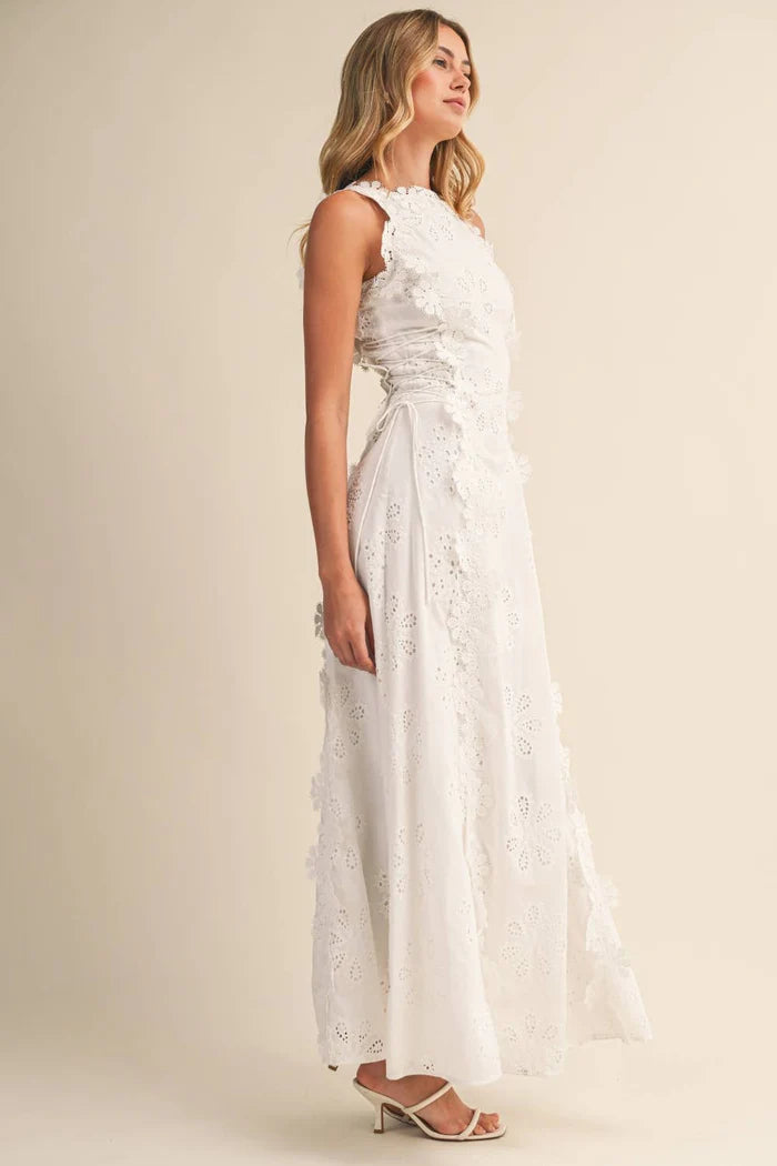 Alonza | Women’s Floral Sleeveless Round Neck Flowy Maxi Dress