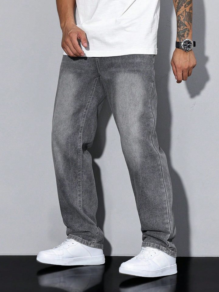 Alonzo | Men's Straight Leg Pockets Denim Jeans
