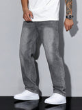 Alonzo | Men's Straight Leg Pockets Denim Jeans