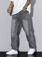 Alonzo | Men's Straight Leg Pockets Denim Jeans