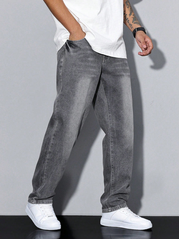 Alonzo | Men's Straight Leg Pockets Denim Jeans