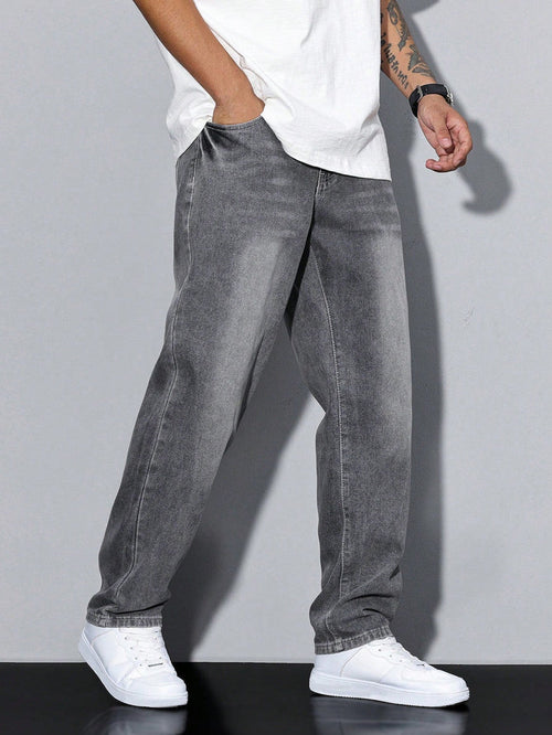 Alonzo | Men's Straight Leg Pockets Denim Jeans