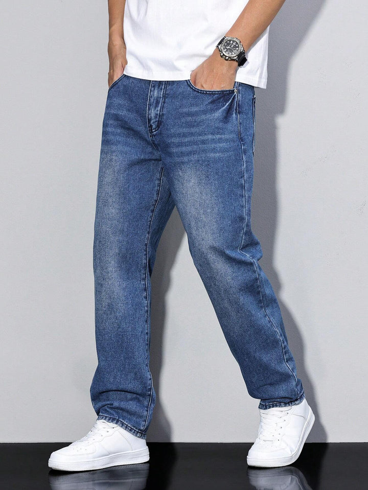 Alonzo | Men's Straight Leg Pockets Denim Jeans