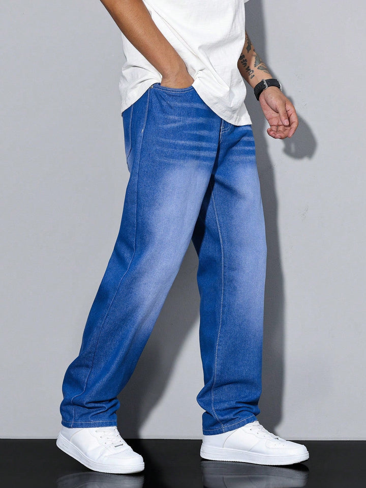 Alonzo | Men's Straight Leg Pockets Denim Jeans