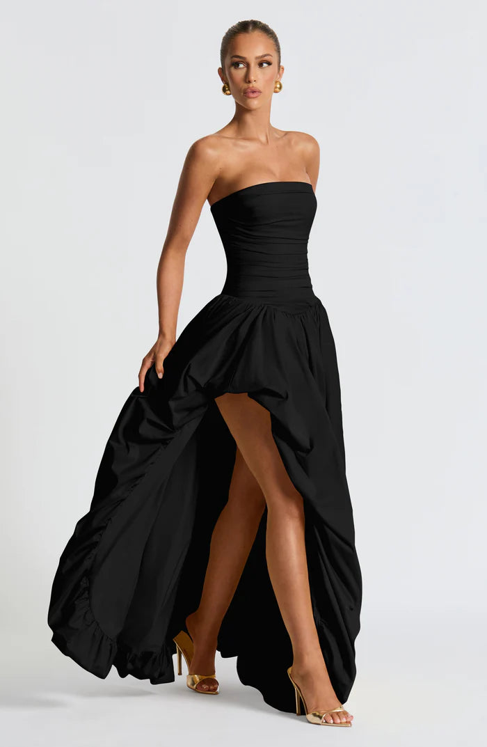 Aloysia | Women's Strapless Puffball Flowy Wedding Guest Dress