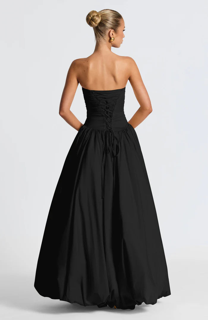 Aloysia | Women's Strapless Puffball Flowy Wedding Guest Dress