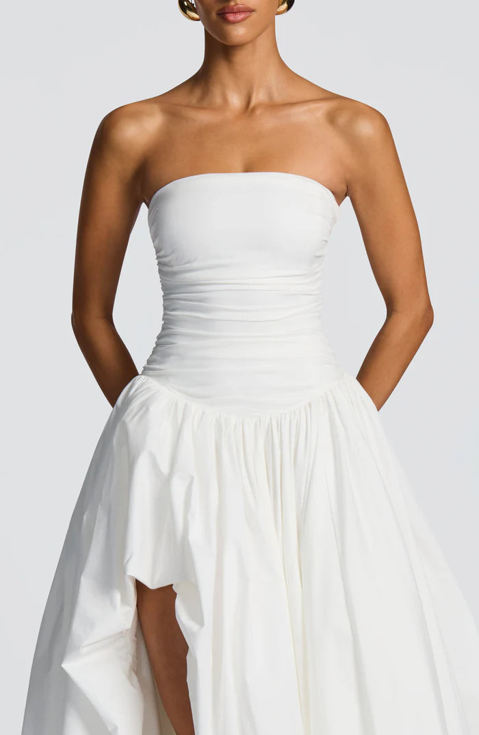 Aloysia | Women's Strapless Puffball Flowy Wedding Guest Dress