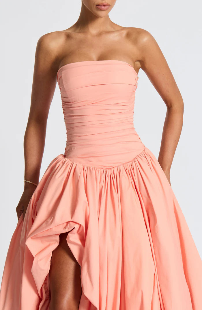 Aloysia | Women's Strapless Puffball Flowy Wedding Guest Dress