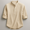 Aloysius | Men's Rolled Sleeve Mandarin Collar Dress Shirt