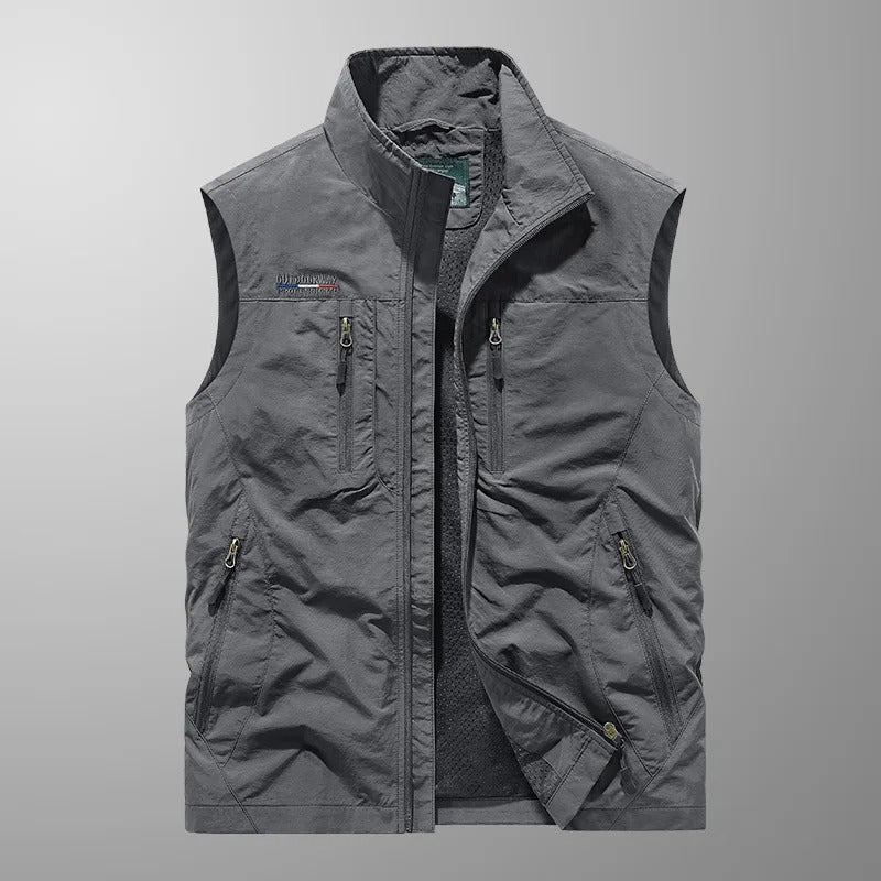 Alpheus | Men’s Zippered Multi Pocket Cargo Utility Vest