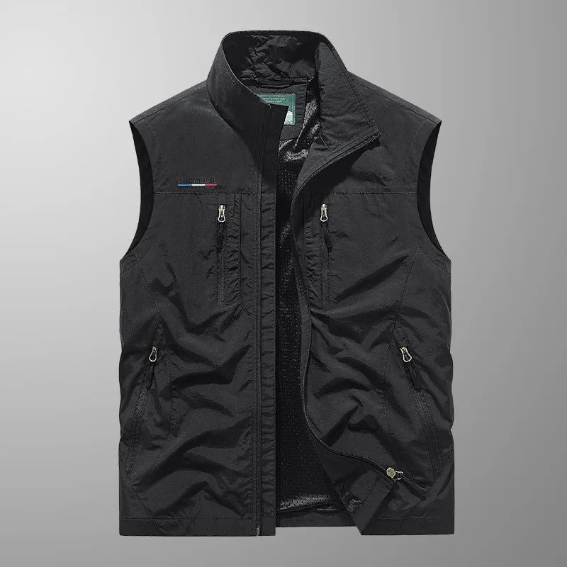 Alpheus | Men’s Zippered Multi Pocket Cargo Utility Vest