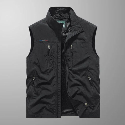 Alpheus | Men’s Zippered Multi Pocket Cargo Utility Vest