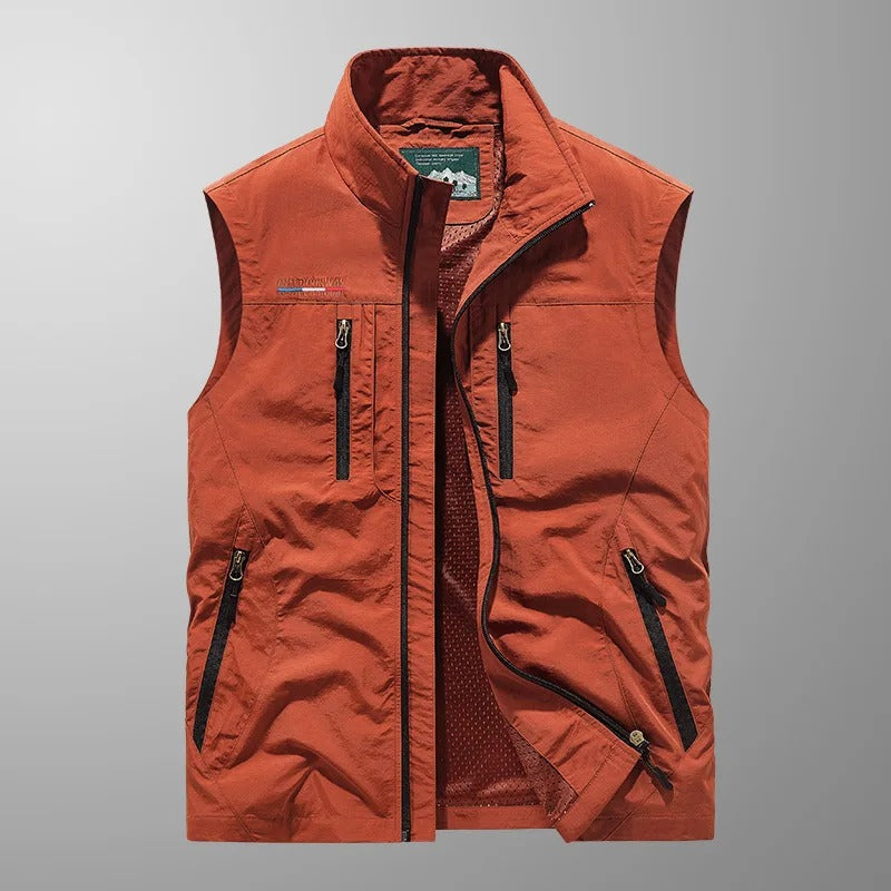 Alpheus | Men’s Zippered Multi Pocket Cargo Utility Vest