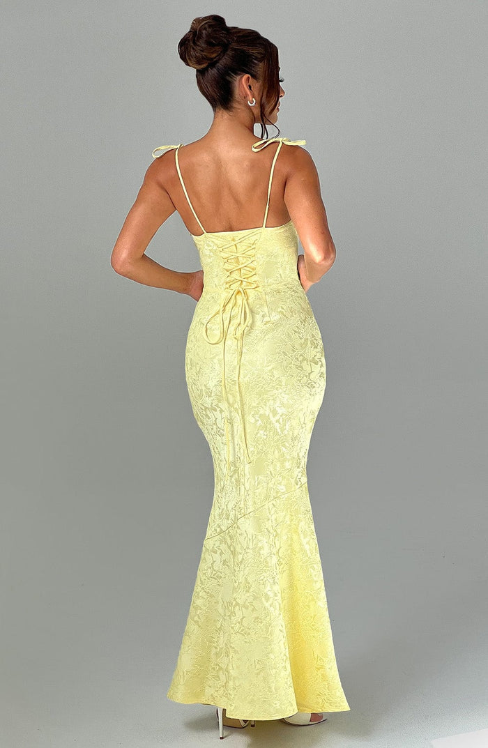 Alpina | Women's Square Neck Sleeveless Wedding Guest Dress