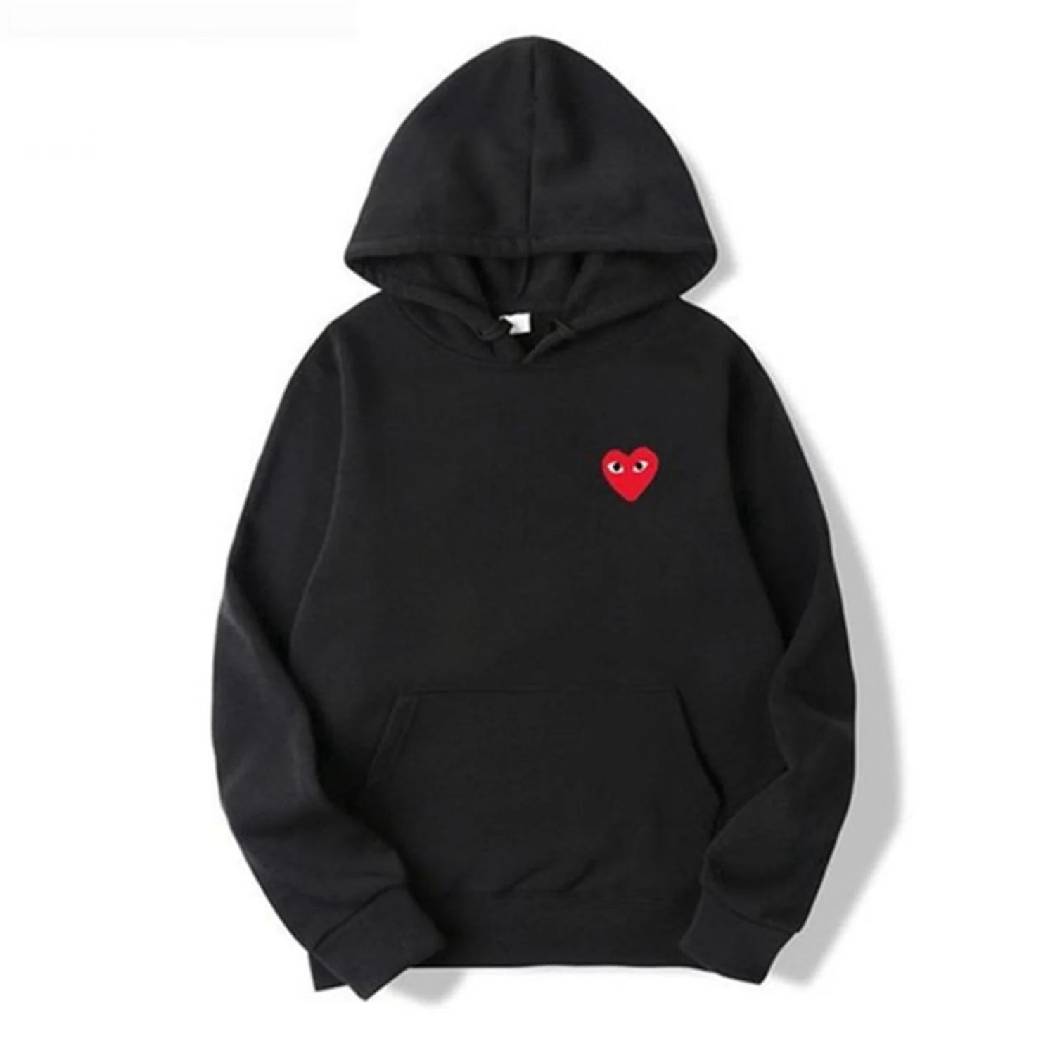 Alston | Unisex's Long Sleeve Heart Patch Kangaroo Pocket Hoodie