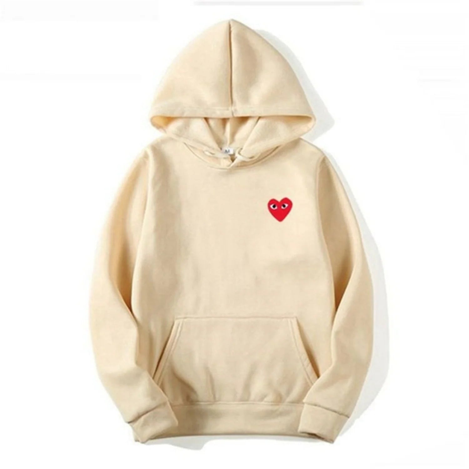 Alston | Unisex's Long Sleeve Heart Patch Kangaroo Pocket Hoodie
