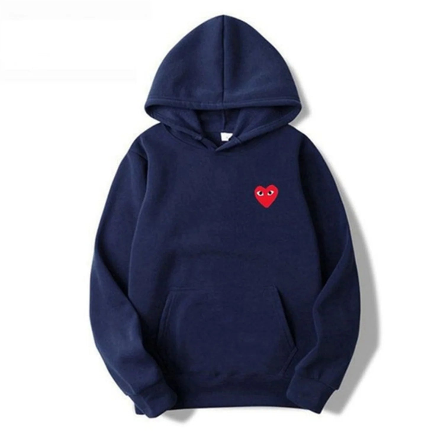 Alston | Unisex's Long Sleeve Heart Patch Kangaroo Pocket Hoodie
