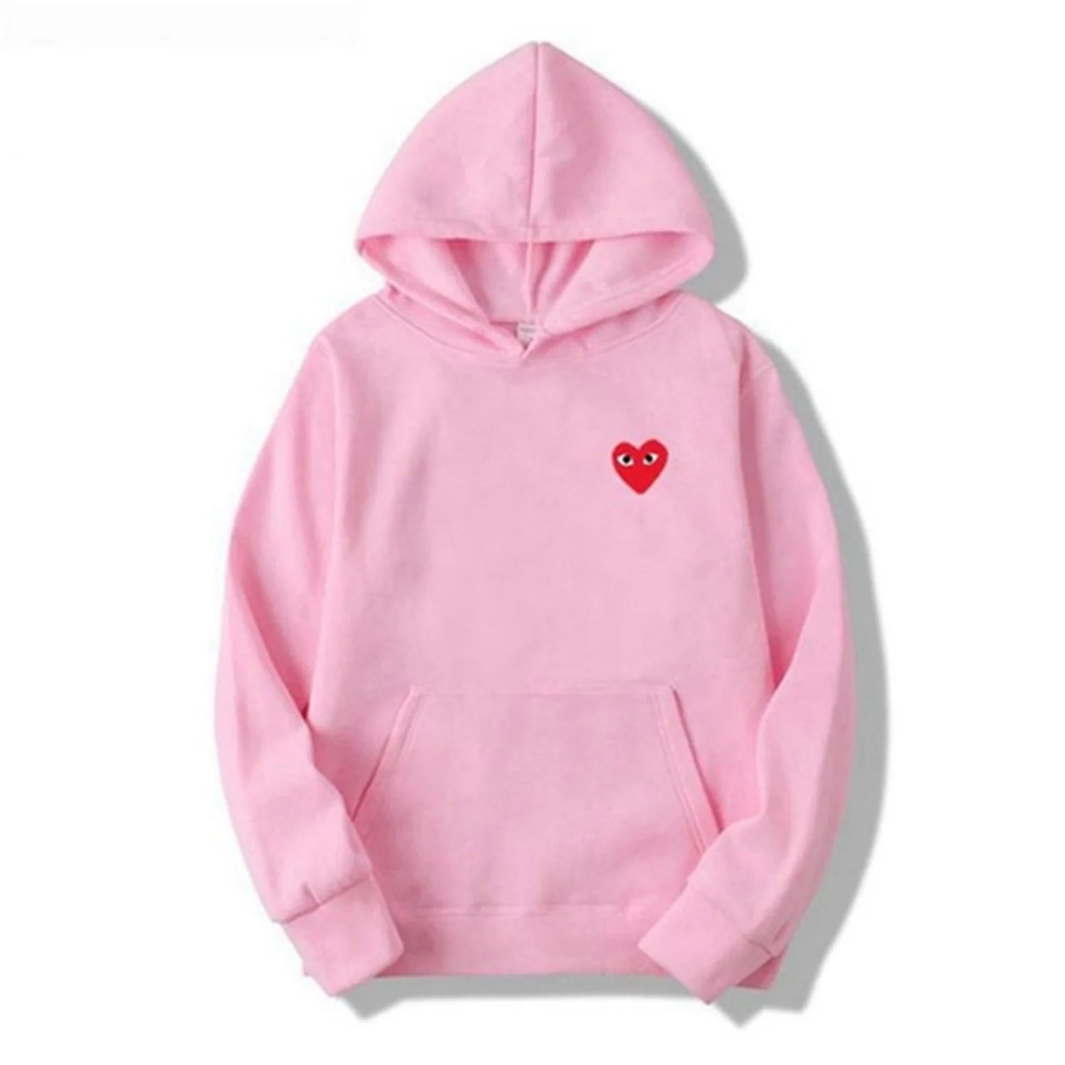 Alston | Unisex's Long Sleeve Heart Patch Kangaroo Pocket Hoodie