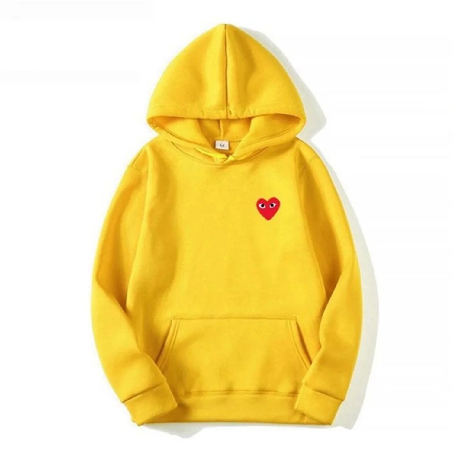 Alston | Unisex's Long Sleeve Heart Patch Kangaroo Pocket Hoodie