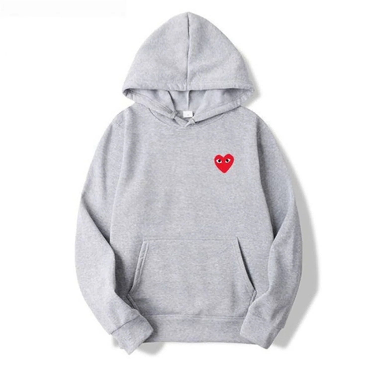 Alston | Unisex's Long Sleeve Heart Patch Kangaroo Pocket Hoodie
