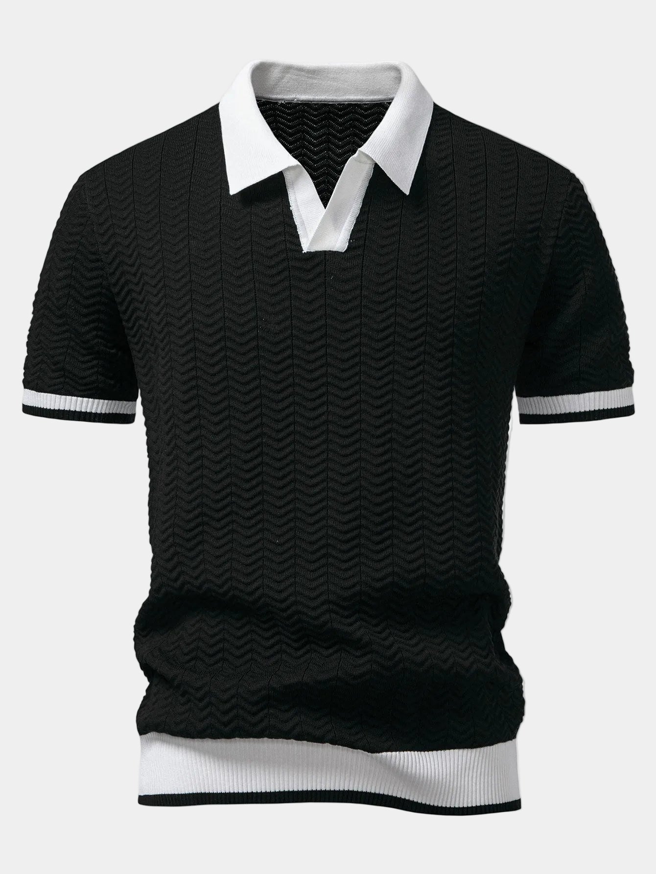 Altavious | Men's Short Sleeve Turn Down Collar Polo Shirt