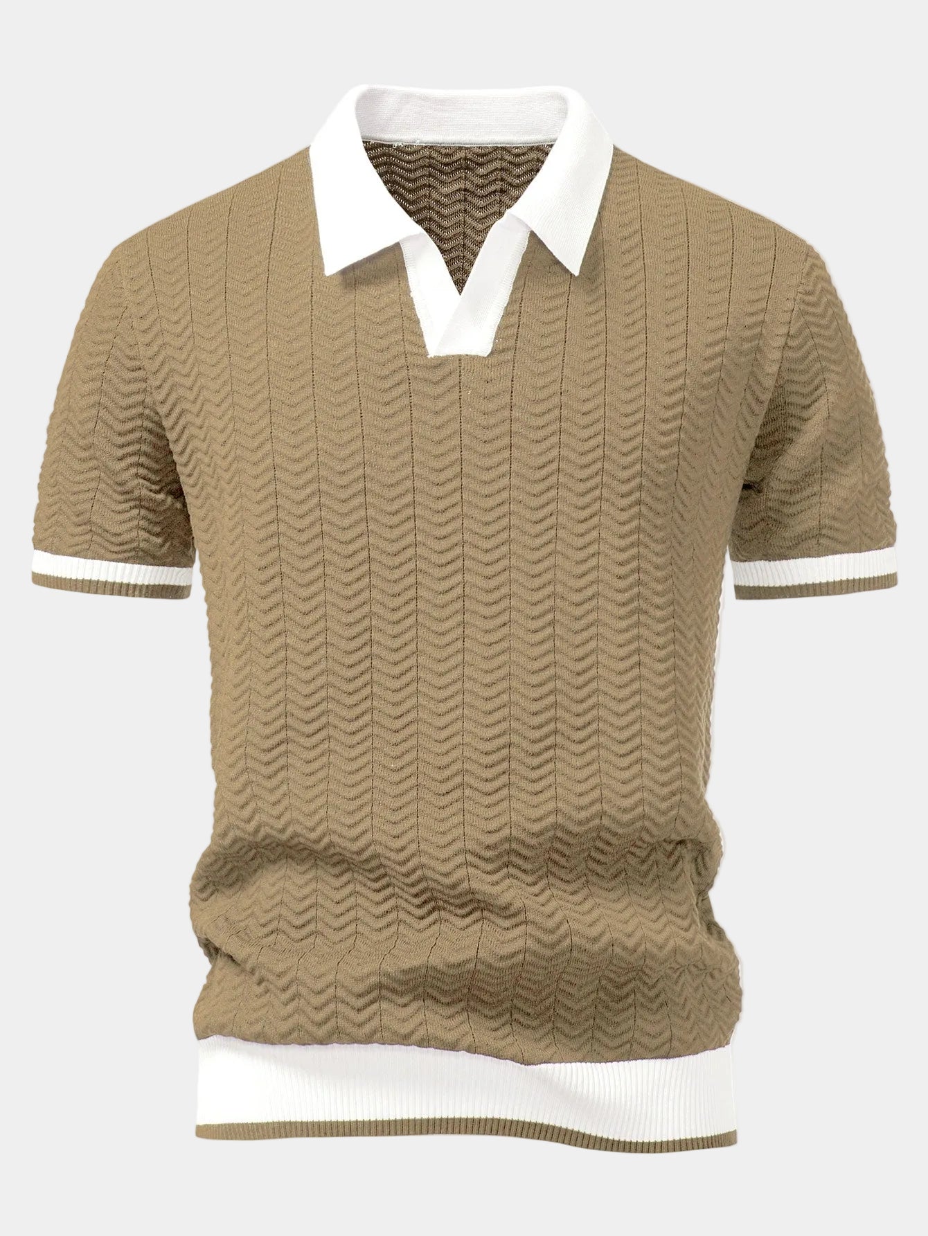 Altavious | Men's Short Sleeve Turn Down Collar Polo Shirt