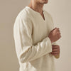 Altonio | Men's Split Neck Long Sleeve Dress Shirt