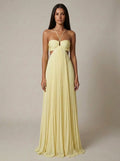 Alvana | Women's Strappy A Line Sleeveless Flowy Maxi Dress