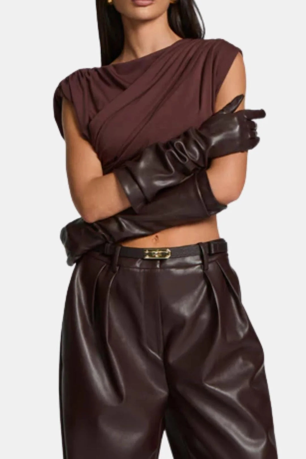 Alyanna | Women's Slip-On Elbow Length Party Gloves