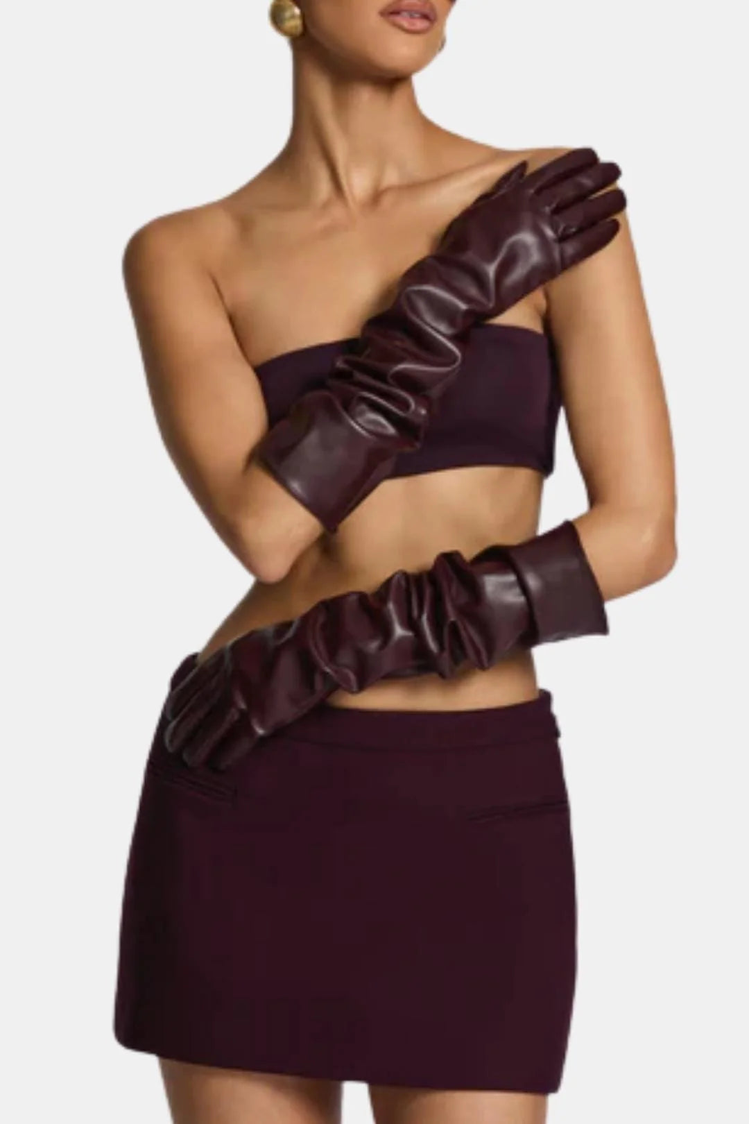 Alyanna | Women's Slip-On Elbow Length Party Gloves