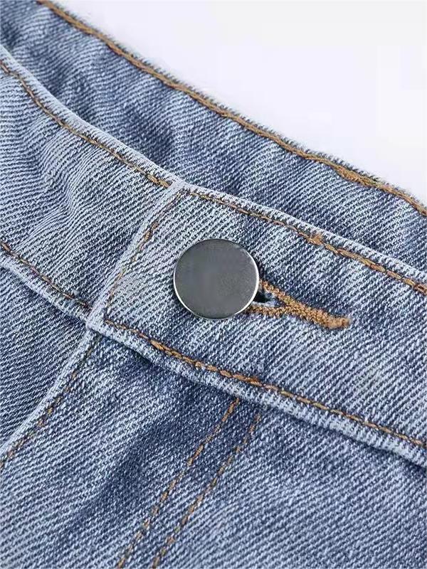 Alyssa | Women's High Waisted Flare Leg Blue Jeans