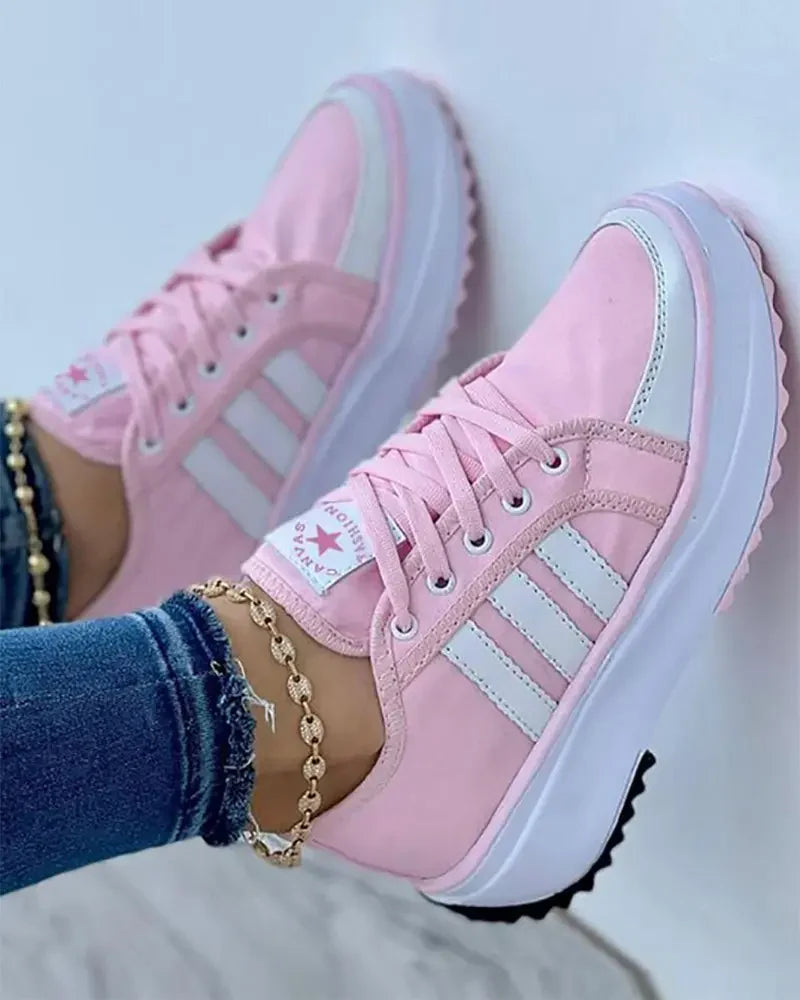 Amabel | Women’s Low Top Lace Up Closed Toe Shoes