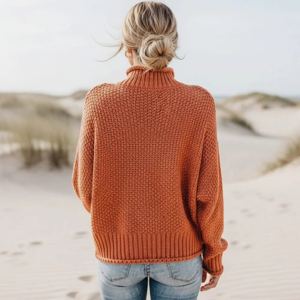 Amadea | Women’s Long Sleeve Turtleneck Knit Sweater