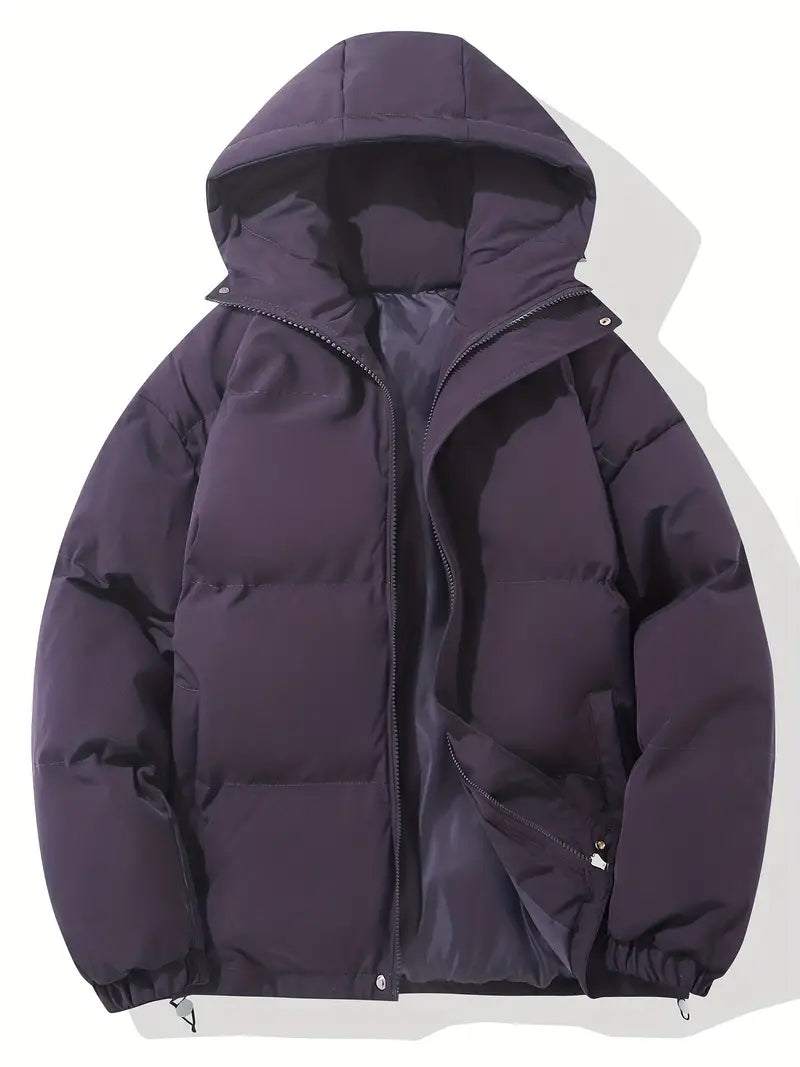 Amado | Unisex Long Sleeve Zip Front Hooded Puffer Jacket