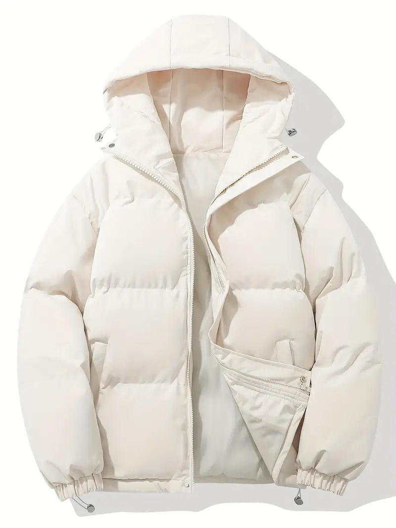 Amado | Unisex Long Sleeve Zip Front Hooded Puffer Jacket