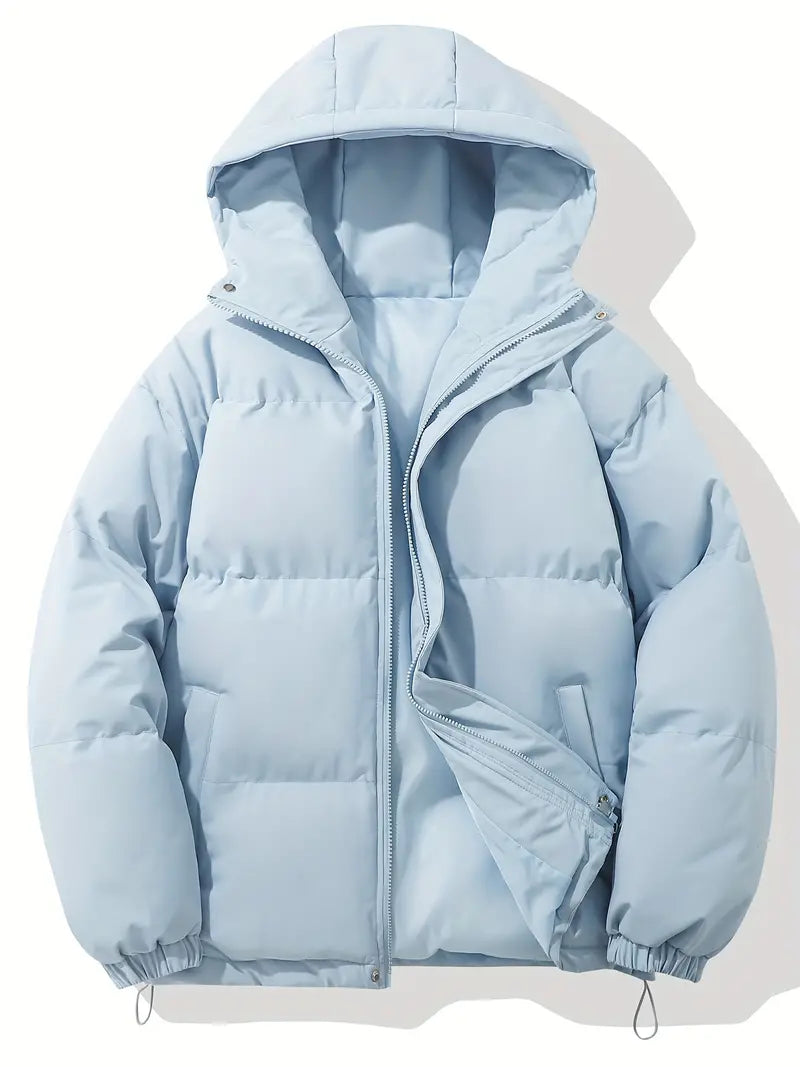 Amado | Unisex Long Sleeve Zip Front Hooded Puffer Jacket