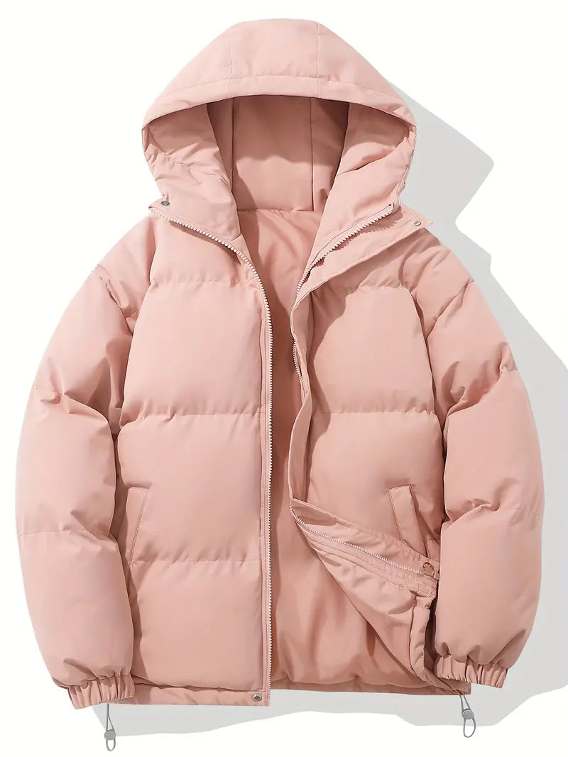 Amado | Unisex Long Sleeve Zip Front Hooded Puffer Jacket
